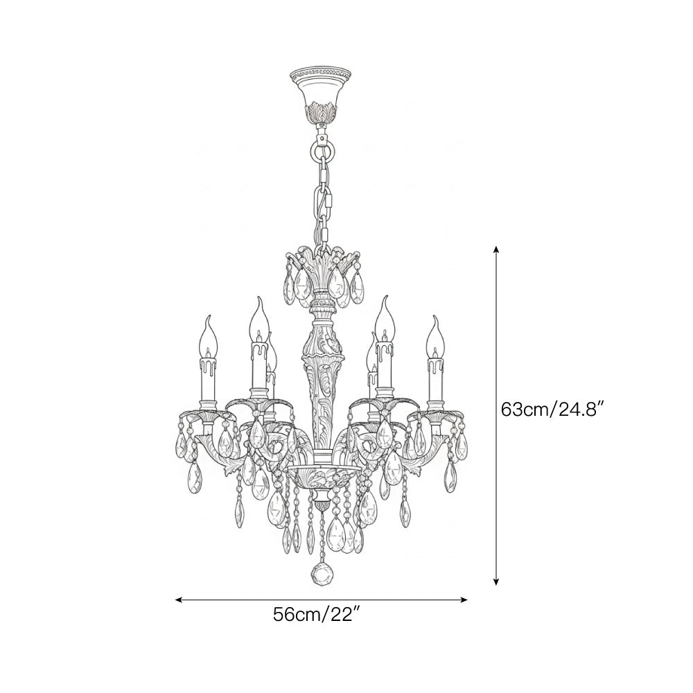 Sabella Crystal Chandelier - Luxury Brass & Crystal Tiered Pendant | Grand Estate 6/8/15/27-Light Chandelier