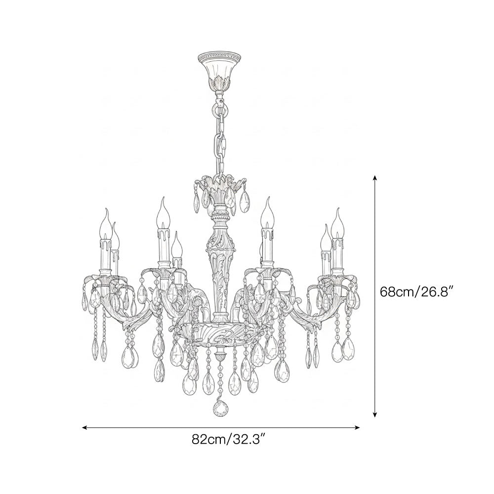 Sabella Crystal Chandelier - Luxury Brass & Crystal Tiered Pendant | Grand Estate 6/8/15/27-Light Chandelier