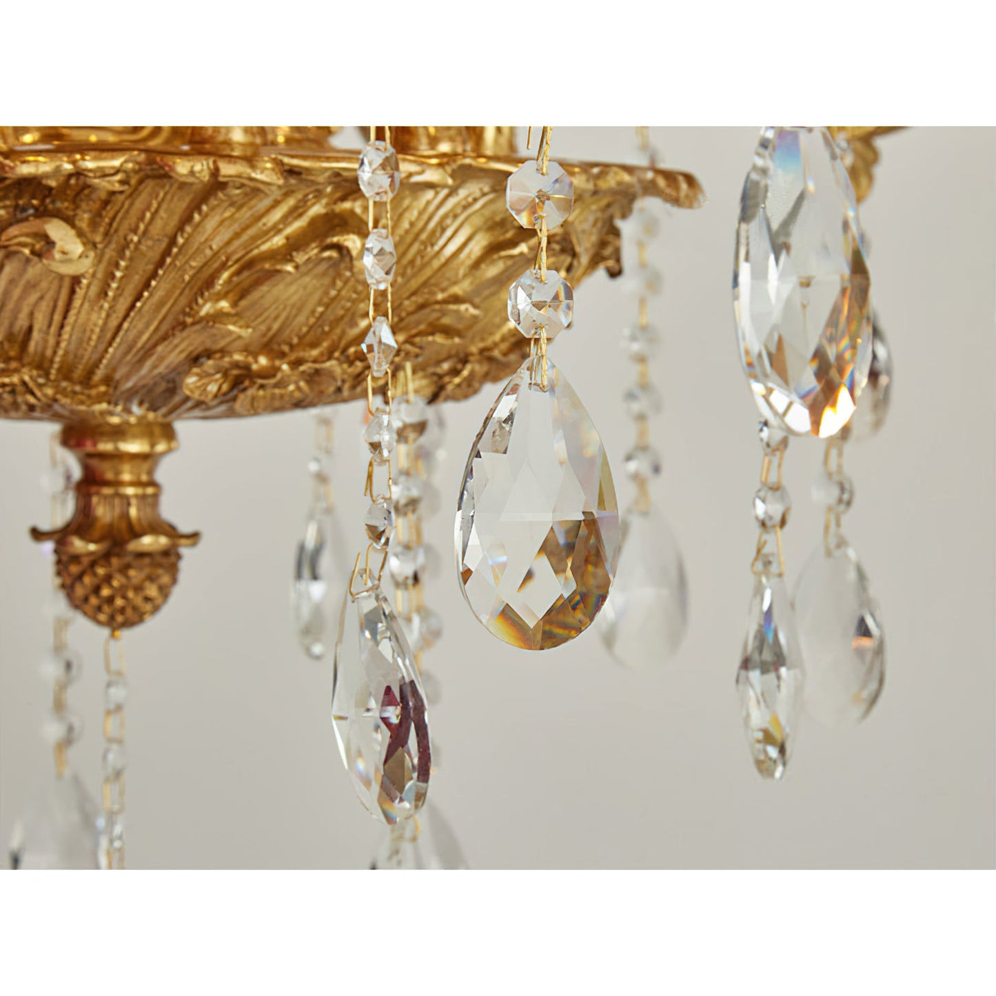 Sabella Crystal Chandelier - Luxury Brass & Crystal Tiered Pendant | Grand Estate 6/8/15/27-Light Chandelier