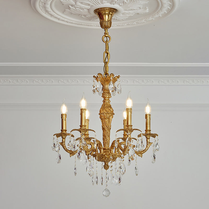 Sabella Crystal Chandelier - Luxury Brass & Crystal Tiered Pendant | Grand Estate 6/8/15/27-Light Chandelier