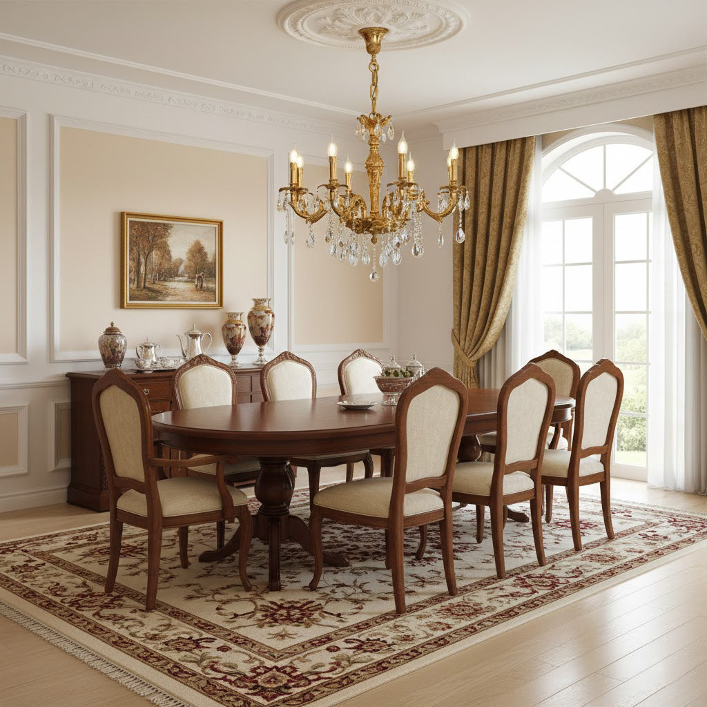 Sabella Crystal Chandelier - Luxury Brass & Crystal Tiered Pendant | Grand Estate 6/8/15/27-Light Chandelier