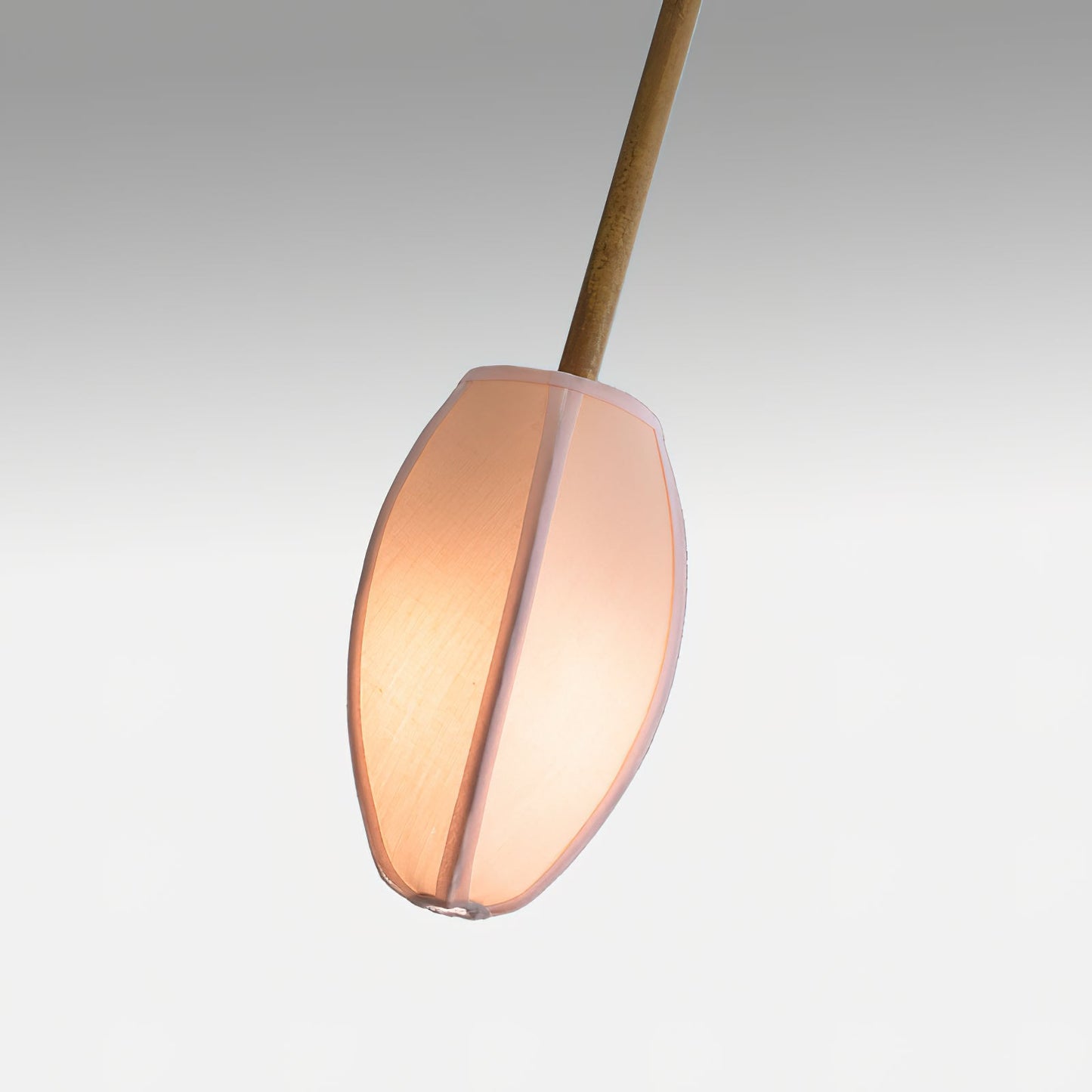 Sacura Chandelier - Cherry Blossom Inspired Brass & Fabric Pendant | Modern Organic 6-Light Centerpiece