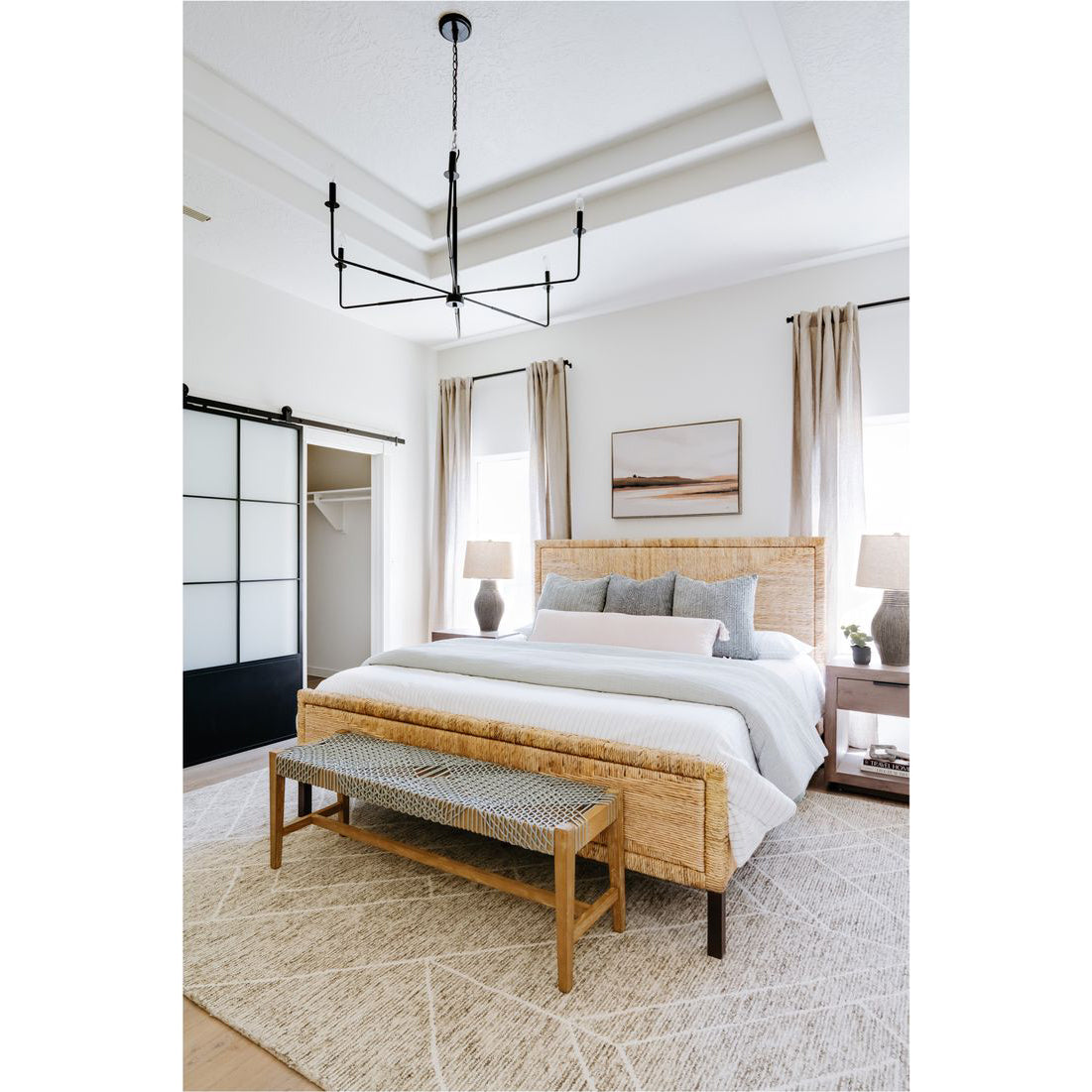 Alvaro Chandelier – Expansive Warm Brass & Multi-Head Rustic Modern Chandelier
