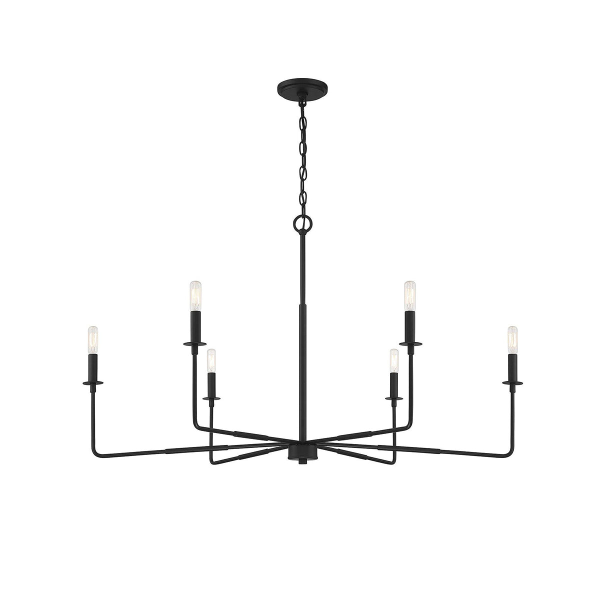 Alvaro Chandelier – Expansive Warm Brass & Multi-Head Rustic Modern Chandelier