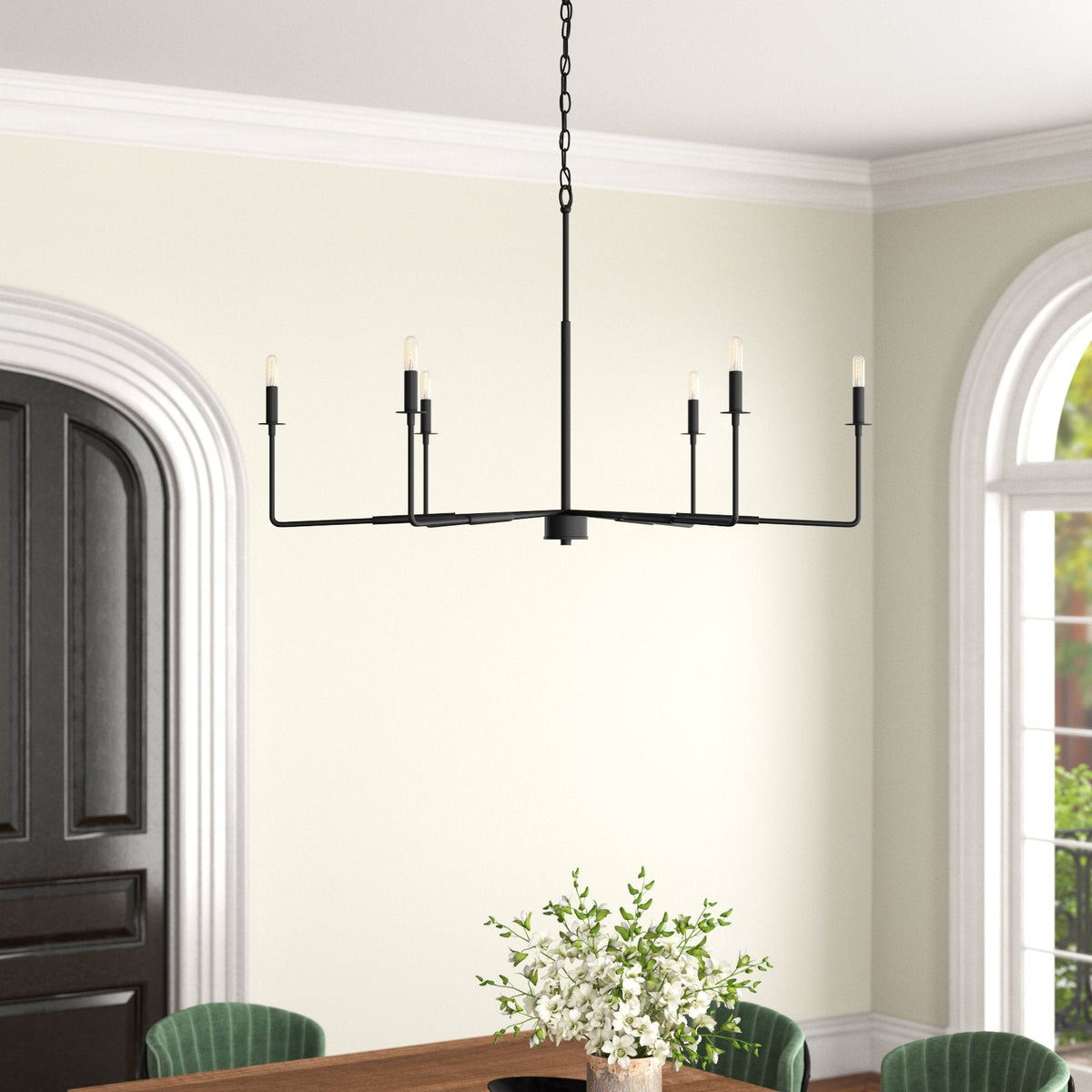 Alvaro Chandelier – Expansive Warm Brass & Multi-Head Rustic Modern Chandelier