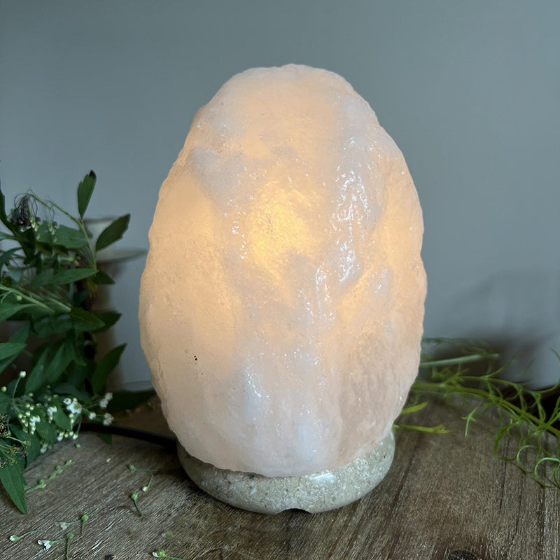 Salt Stone Table Lamp - Natural Stone & Marble Base LED Accent