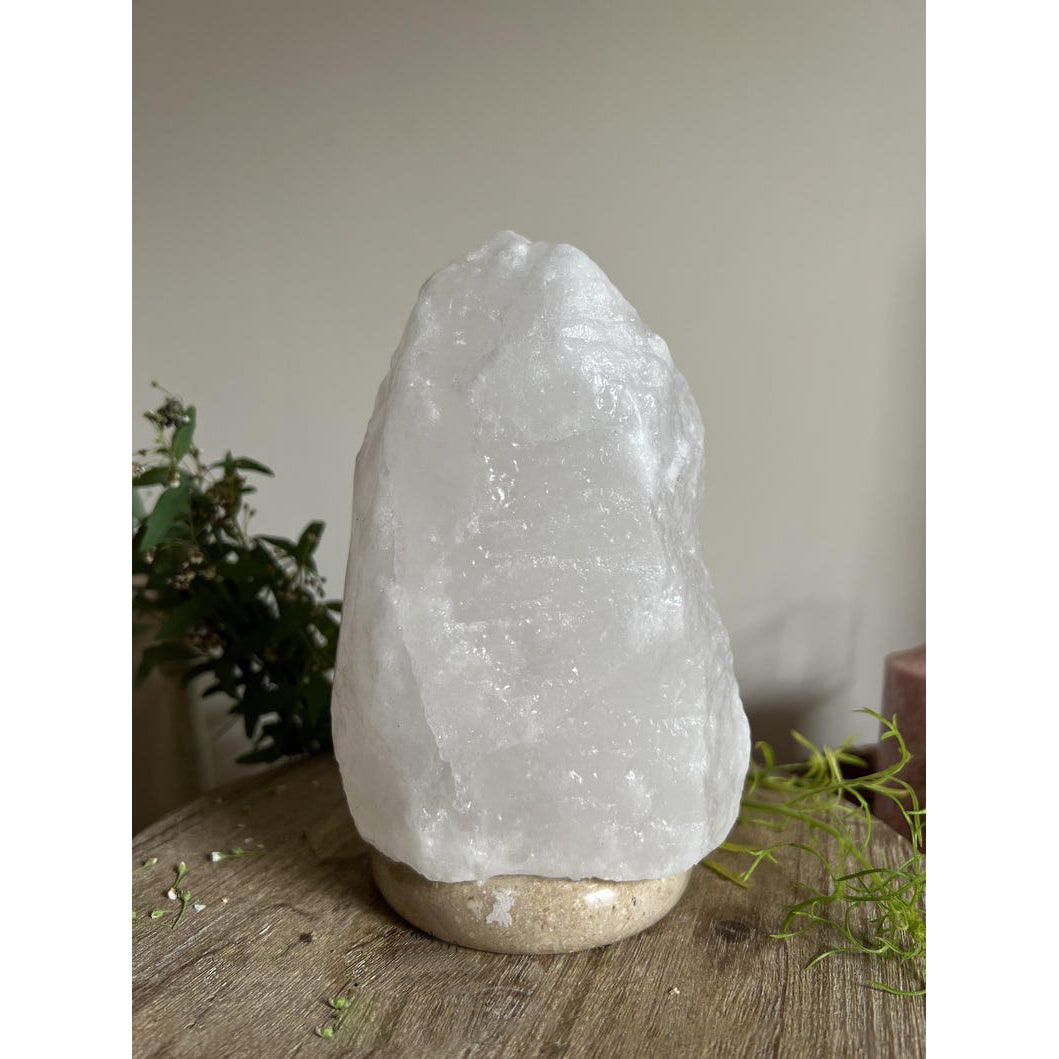 Salt Stone Table Lamp - Natural Stone & Marble Base LED Accent