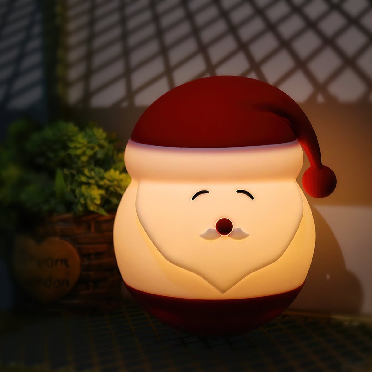 Santa Claus Night Light - Rechargeable Silicone Christmas LED Lamp