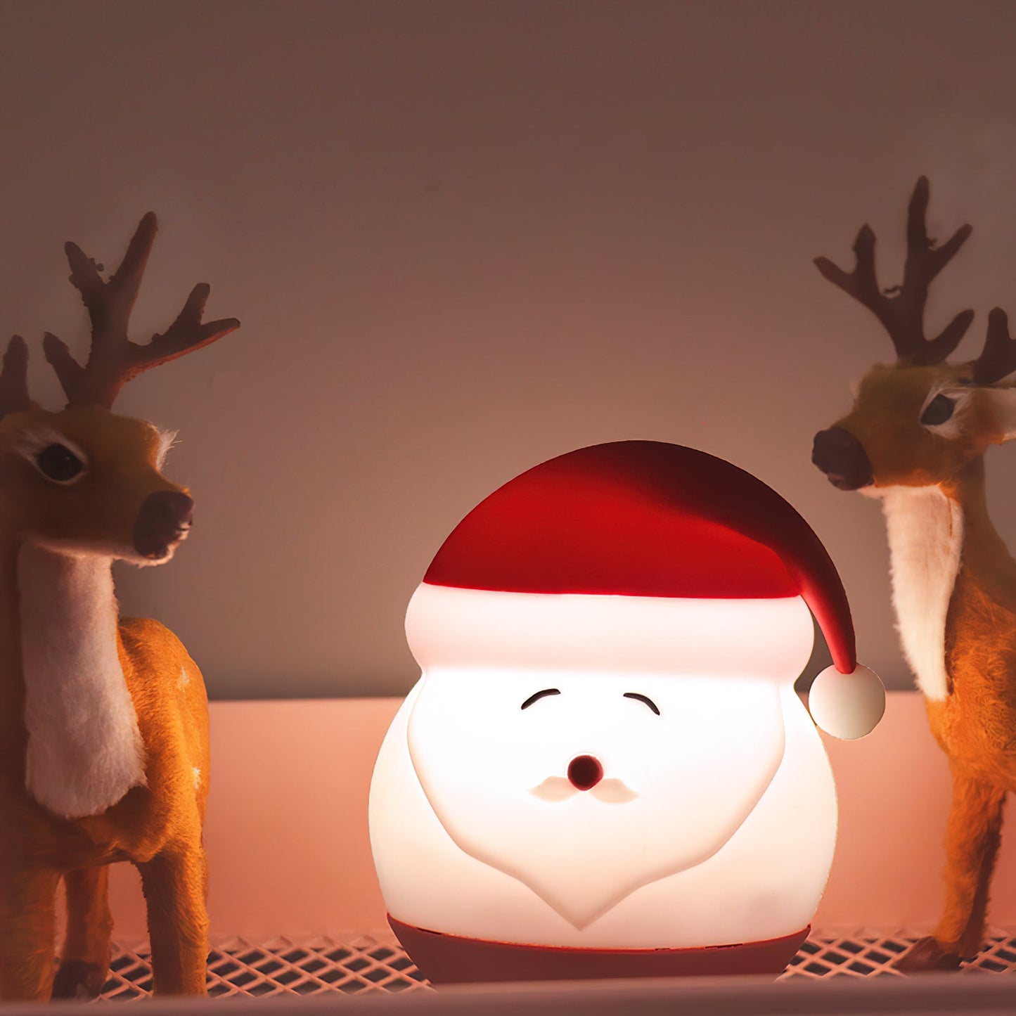 Santa Claus Night Light - Rechargeable Silicone Christmas LED Lamp
