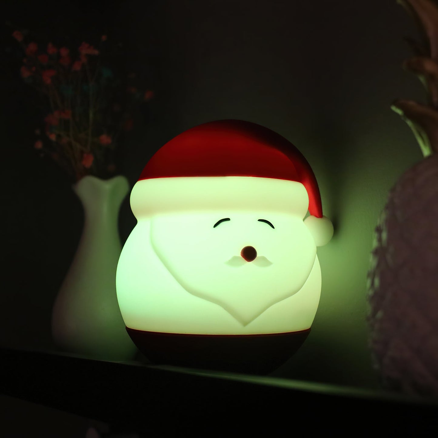 Santa Claus Night Light - Rechargeable Silicone Christmas LED Lamp