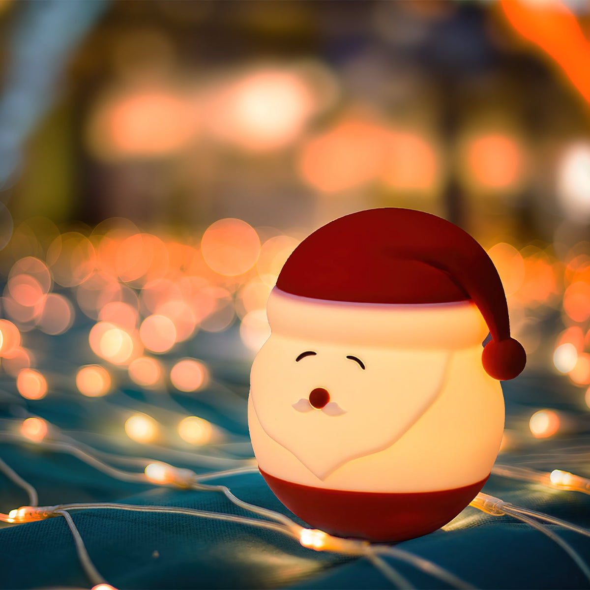 Santa Claus Night Light - Rechargeable Silicone Christmas LED Lamp