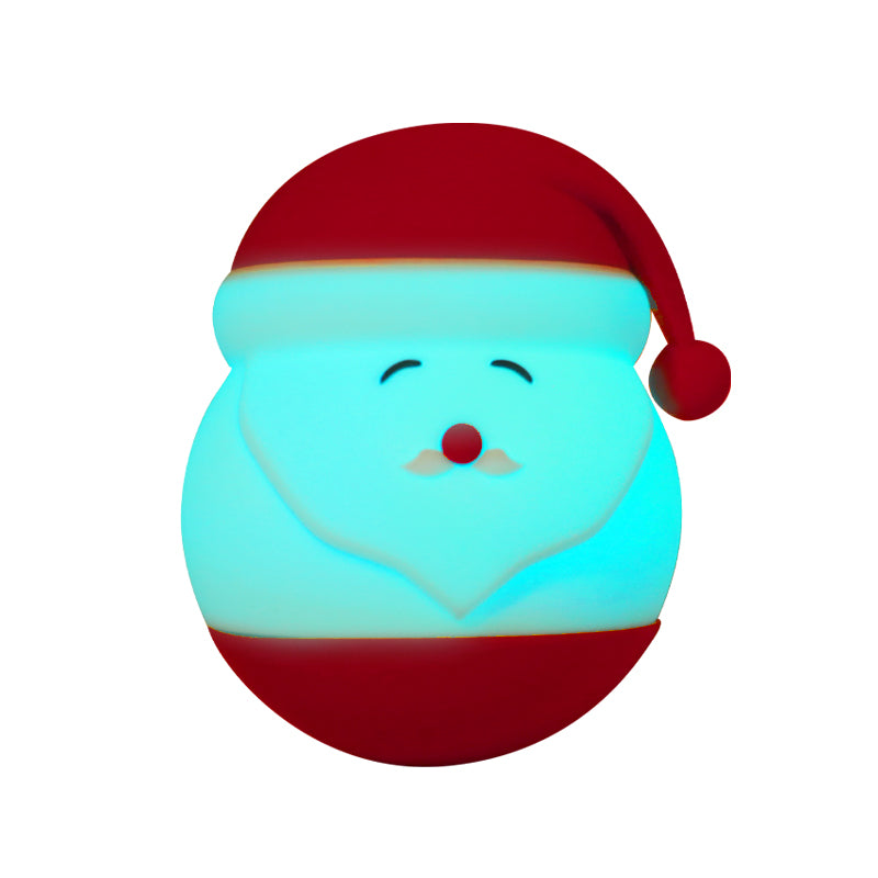 Santa Claus Night Light - Rechargeable Silicone Christmas LED Lamp