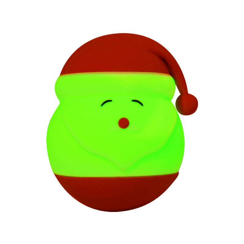 Santa Claus Night Light - Rechargeable Silicone Christmas LED Lamp
