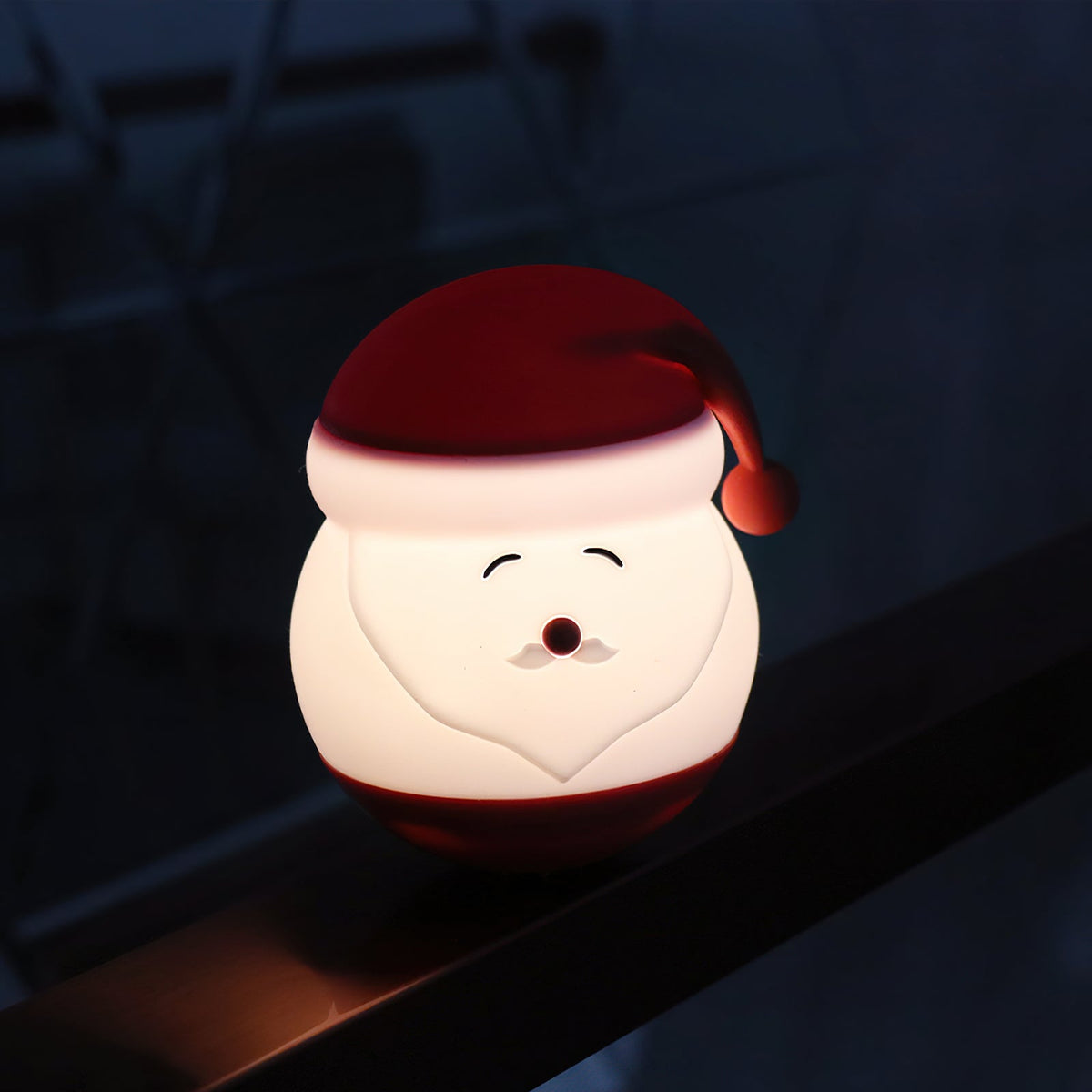 Santa Claus Night Light - Rechargeable Silicone Christmas LED Lamp