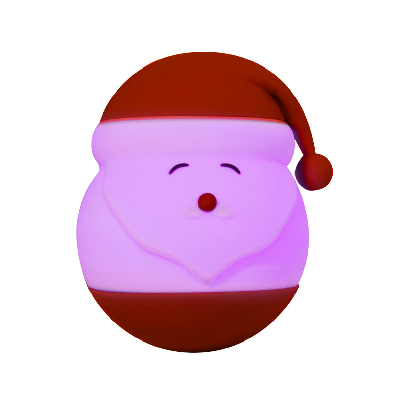 Santa Claus Night Light - Rechargeable Silicone Christmas LED Lamp