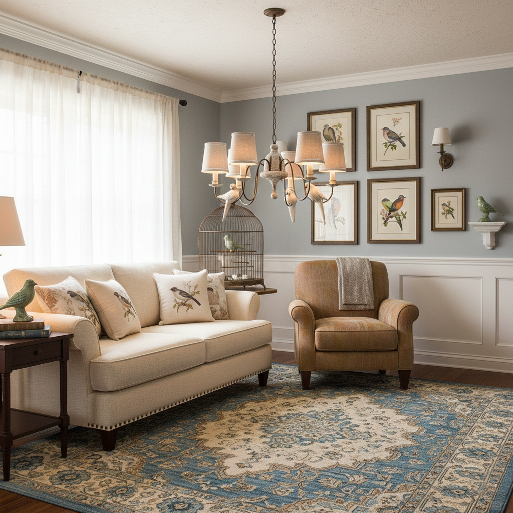 Savor Chandelier - Aged Country Rustic Wood & Shaded Pendant
