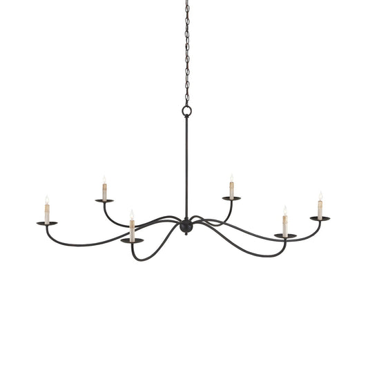 Pulpo Chandelier - 63" Modern Architectural Brass & Black Multi-Arm Ceiling Light