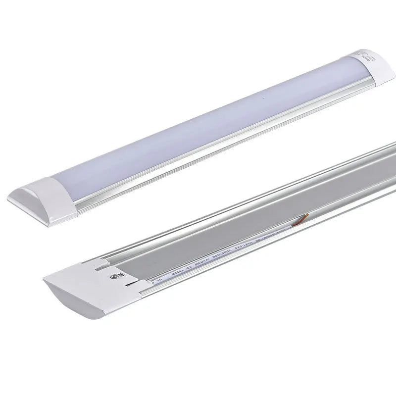 2-Pack LED Batten Tube Bar Light - Ultra-Slim Flat Purified Light | 10W/20W Dust-Proof Shop Light | 3000K-6000K Natural White