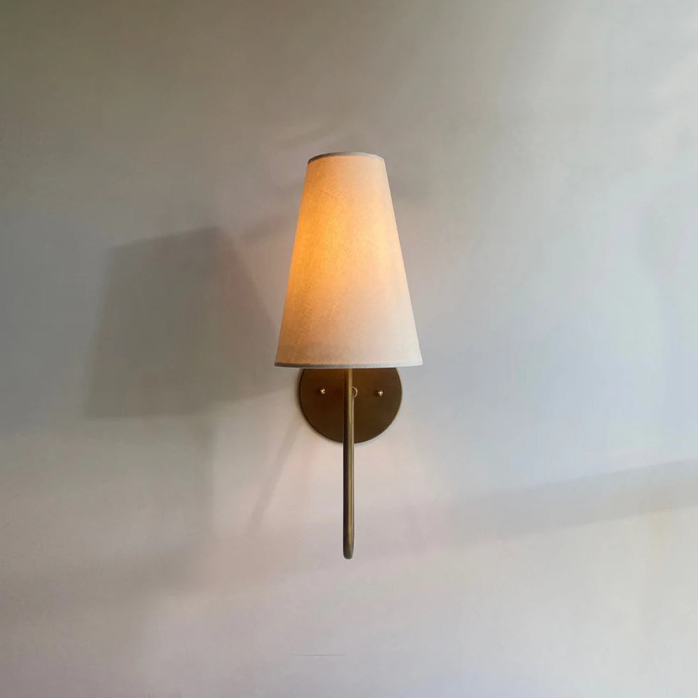 Scoop Wall Lamp - Handcrafted Brass Sculptural Wall Sconce