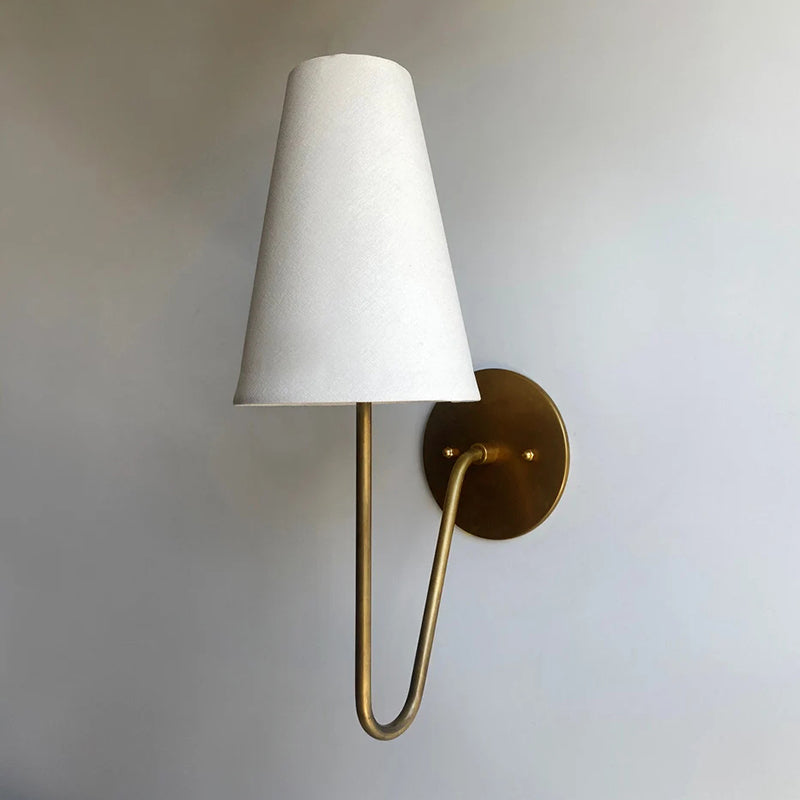 Scoop Wall Lamp - Handcrafted Brass Sculptural Wall Sconce