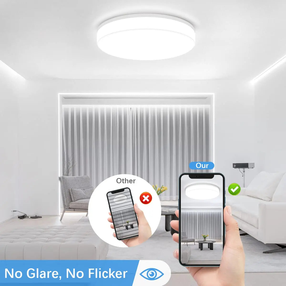 4-Pack LED Recessed Lights with Junction Box - Dimmable Slim Downlights | Adjustable 3000K-5000K CCT | Energy-Efficient Ceiling Lighting |