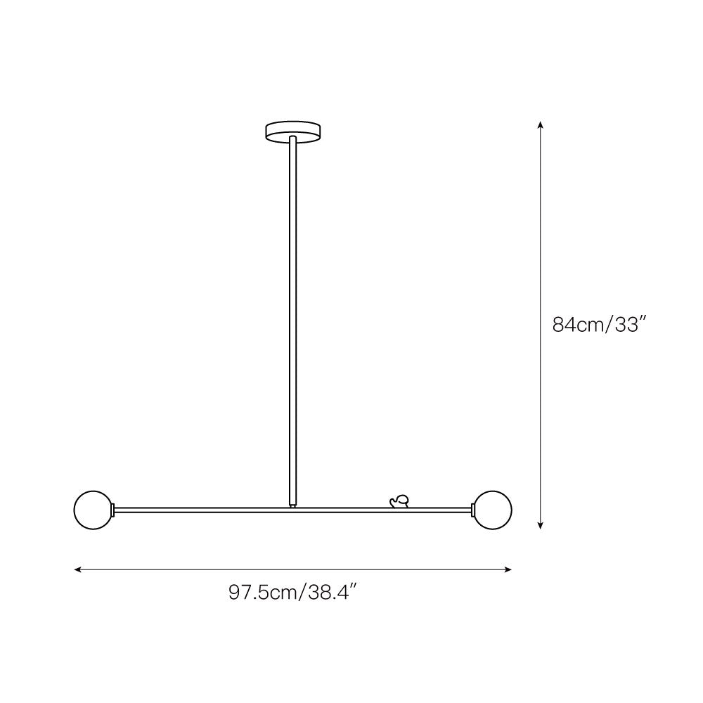 See Saw Pendant Lamp - Modern Dual-Light Brass Balance Light