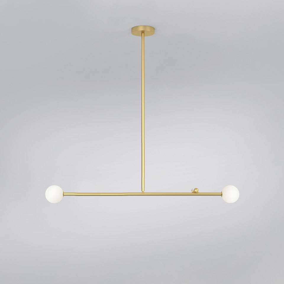 See Saw Pendant Lamp - Modern Dual-Light Brass Balance Light