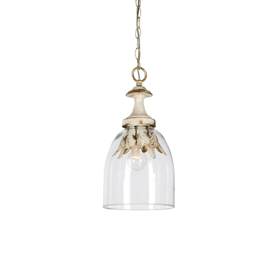 Selby Pendant Lamp - Shabby Chic Vintage Glass Hanging Light