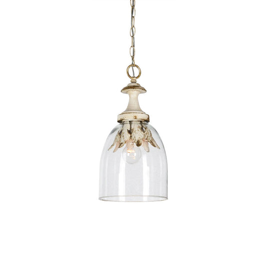 Selby Pendant Lamp - Shabby Chic Vintage Glass Hanging Light