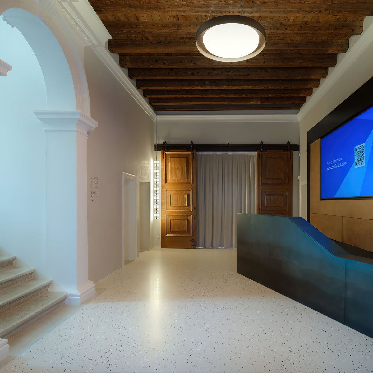 Semper Mia Pendant Lamp - Linear Stainless Steel LED Hanging Light