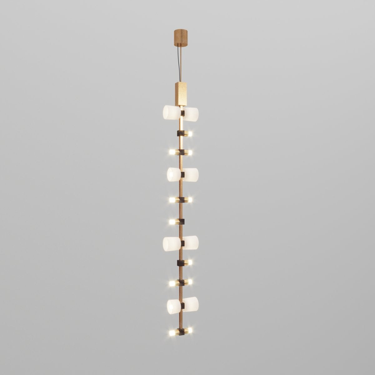 Semper Mia Pendant Lamp - Linear Stainless Steel LED Hanging Light