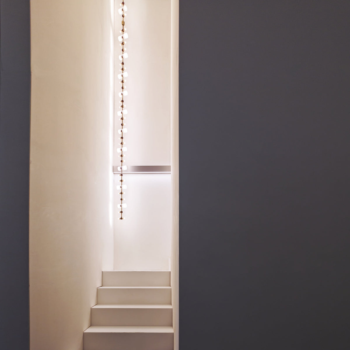 Semper Mia Pendant Lamp - Linear Stainless Steel LED Hanging Light