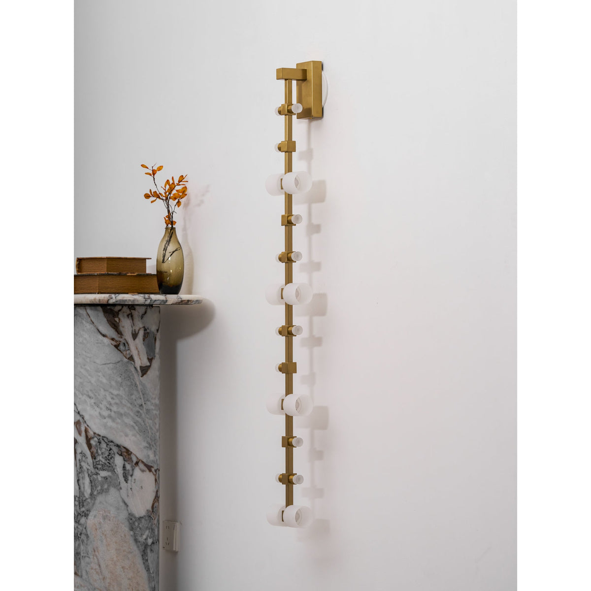 Semper Mia Wall Lamp - Linear Stainless Steel LED Sconce