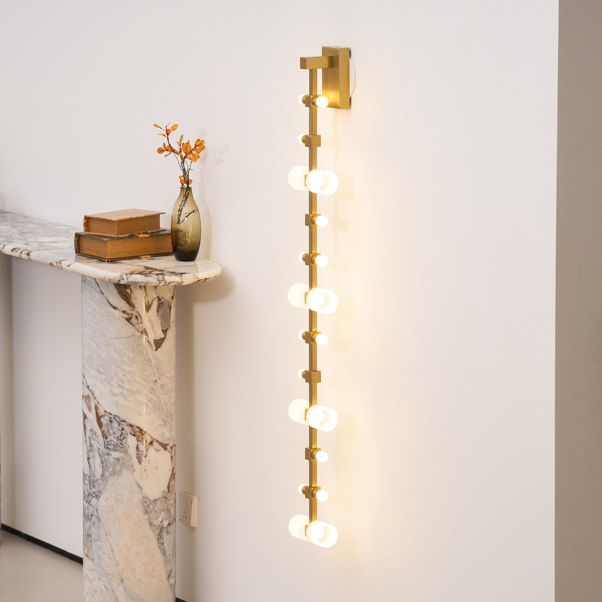 Semper Mia Wall Lamp - Linear Stainless Steel LED Sconce