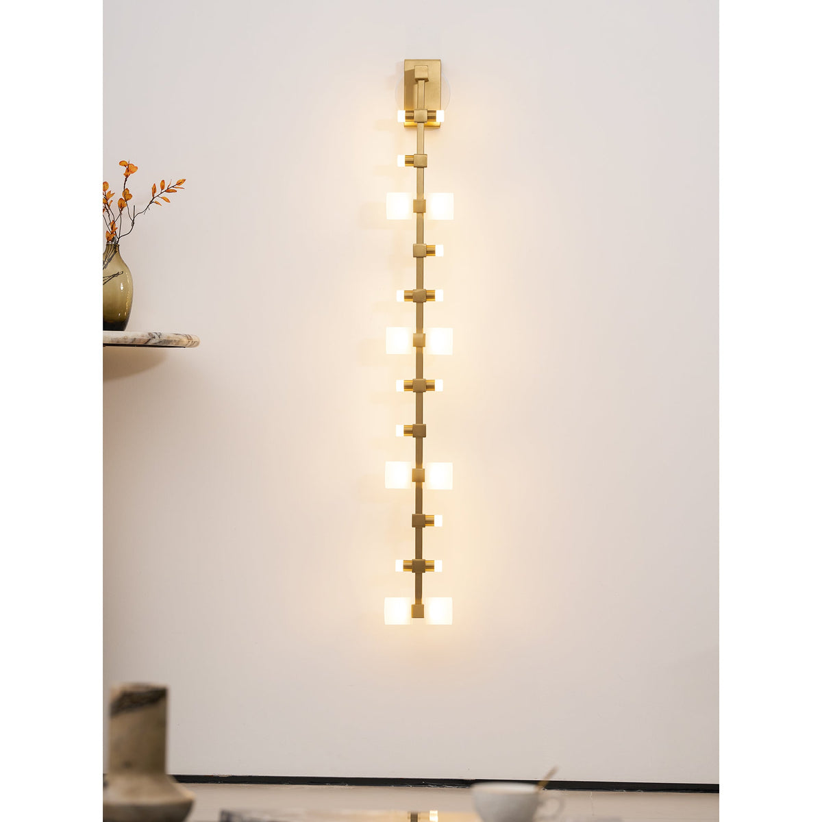 Semper Mia Wall Lamp - Linear Stainless Steel LED Sconce