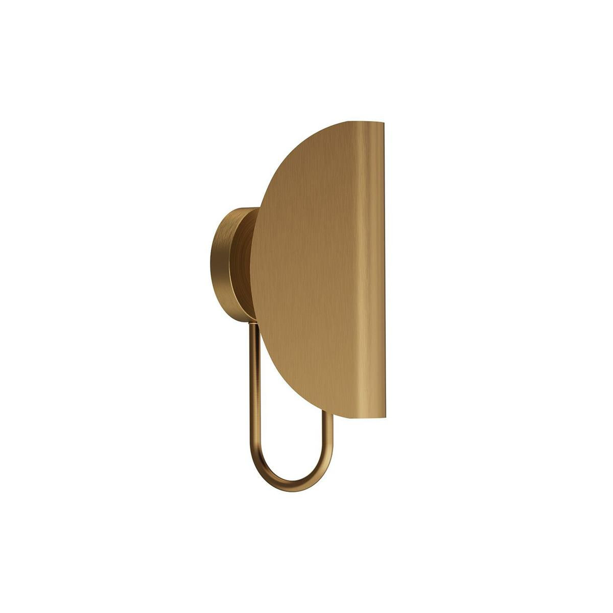 Leaf Brass Wall Lamp - Origamistic Brass & White Cotton Fold Sconce