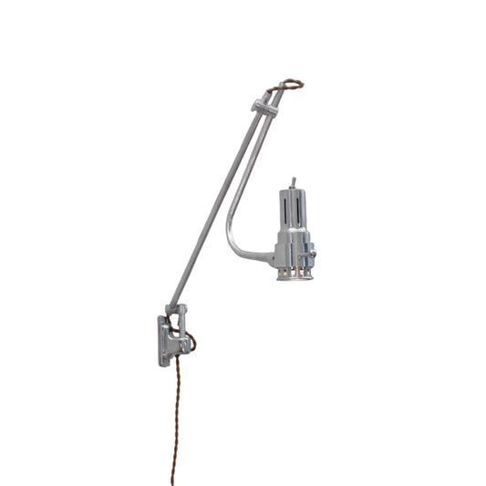 Signal Swing Arm Plug-in Sconce - Aluminum Dual Adjustable Wall Lamp | Industrial Articulating Task Light
