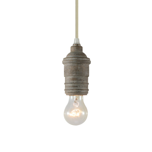 Silvares Wood Swag Lights - Natural Old Wood Plug-In Pendant | Rustic Organic Swag Hanging Light