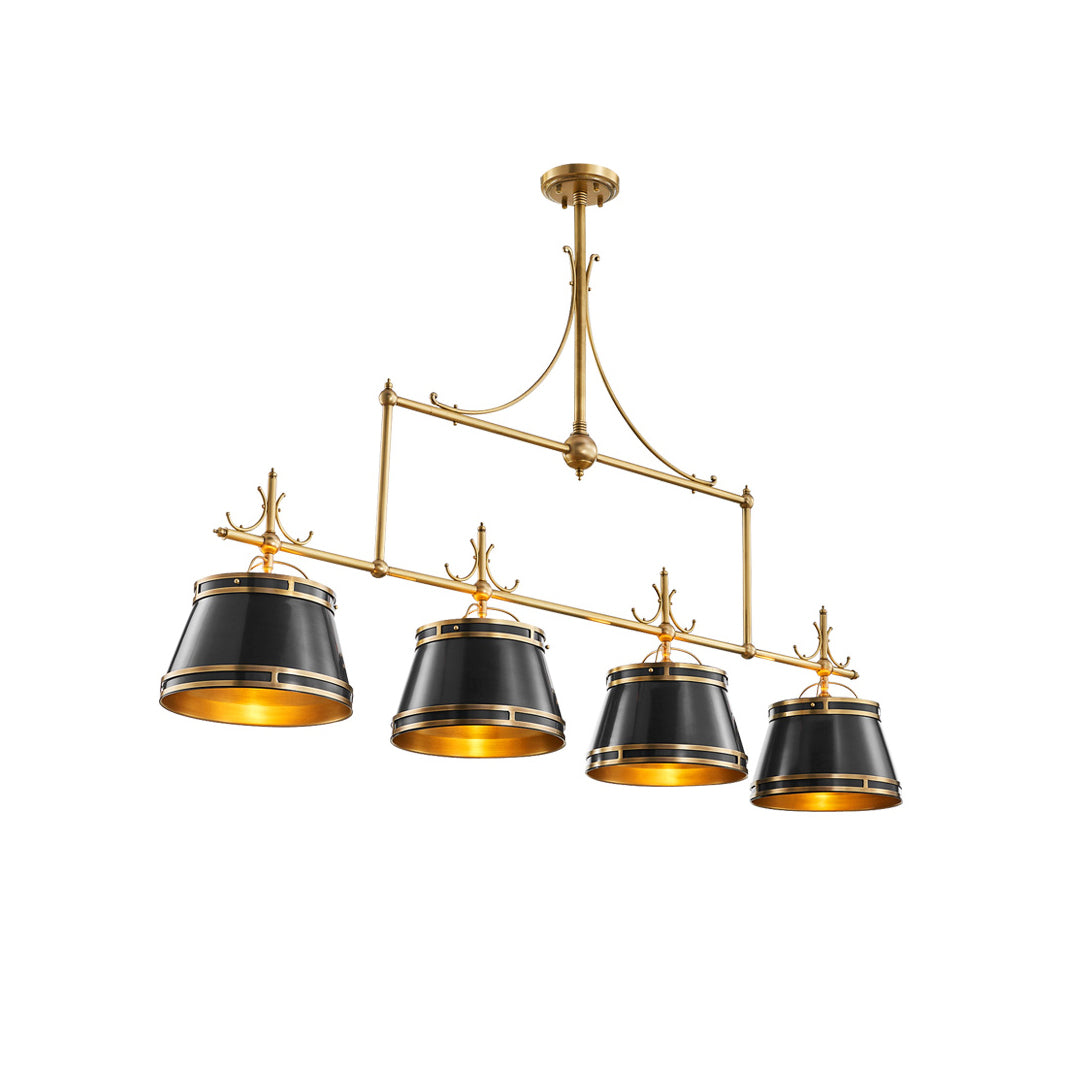 Sloane Chandelier - Exquisite Brass Multi-Arm Overhead Light | Modern Dining & Game Room Chandelier
