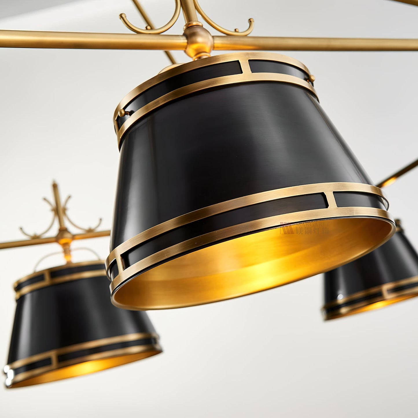 Sloane Chandelier - Exquisite Brass Multi-Arm Overhead Light | Modern Dining & Game Room Chandelier
