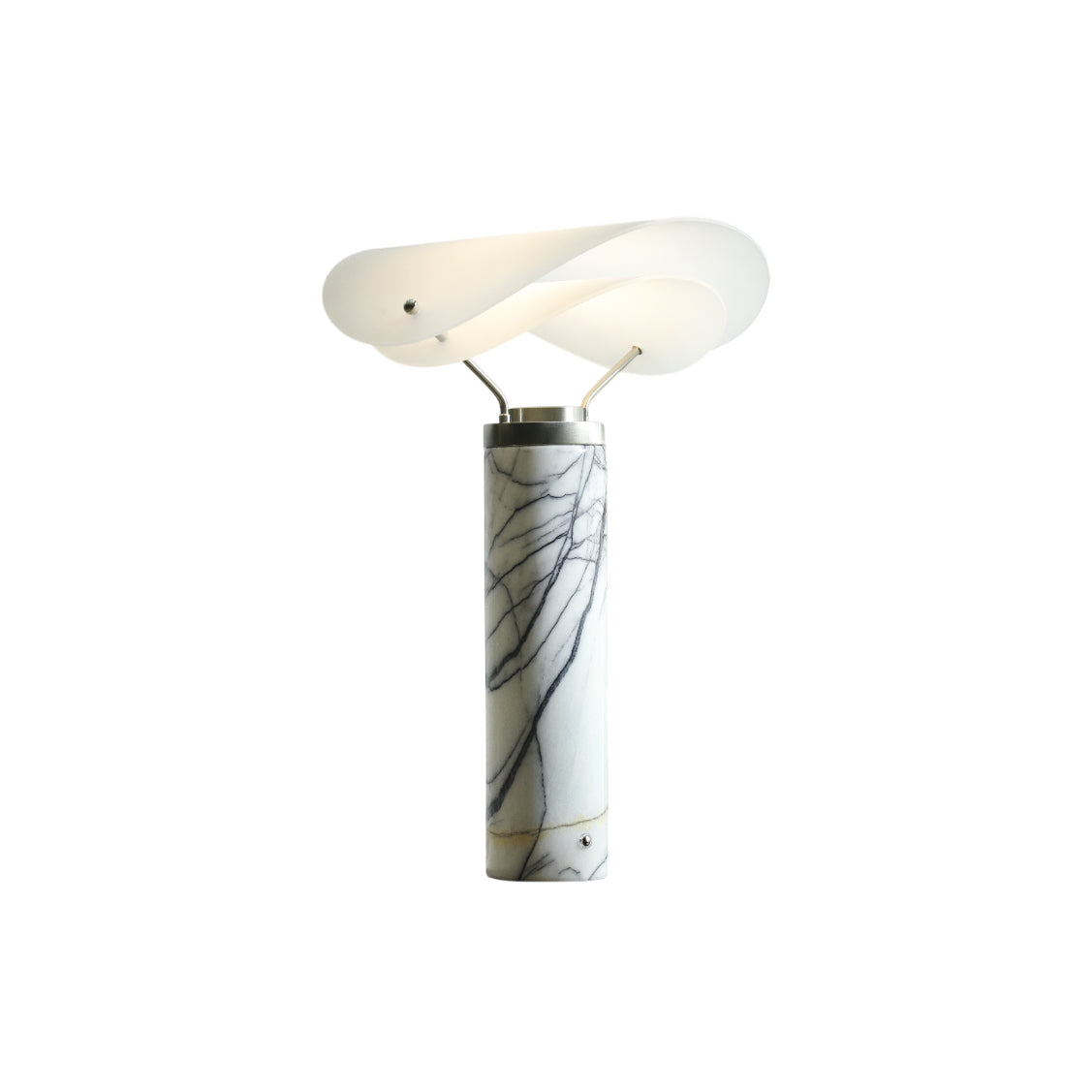 Sompex Marble Table Lamp - Natural Stone & Travertine Desk Light | Modern Dimmable LED Table Lamp