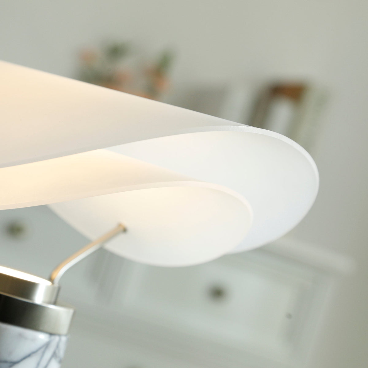 Sompex Marble Table Lamp - Natural Stone & Travertine Desk Light | Modern Dimmable LED Table Lamp
