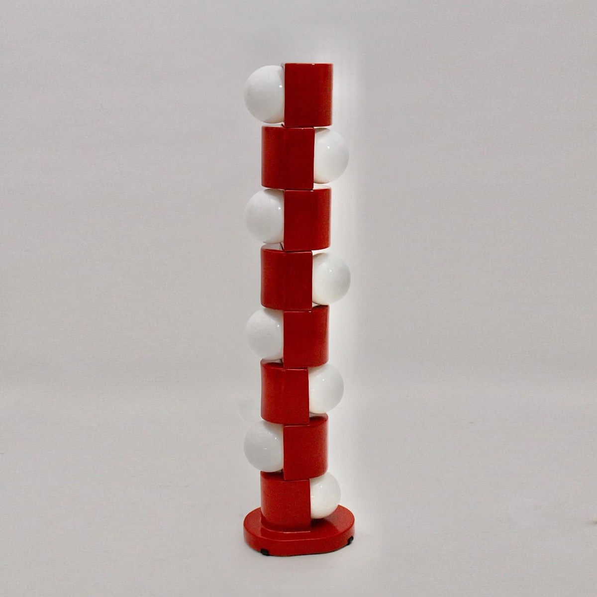Space Age Totem Floor Lamp - Italian Retro Geometric Stacked Floor Lamp | Space Age Standing Light