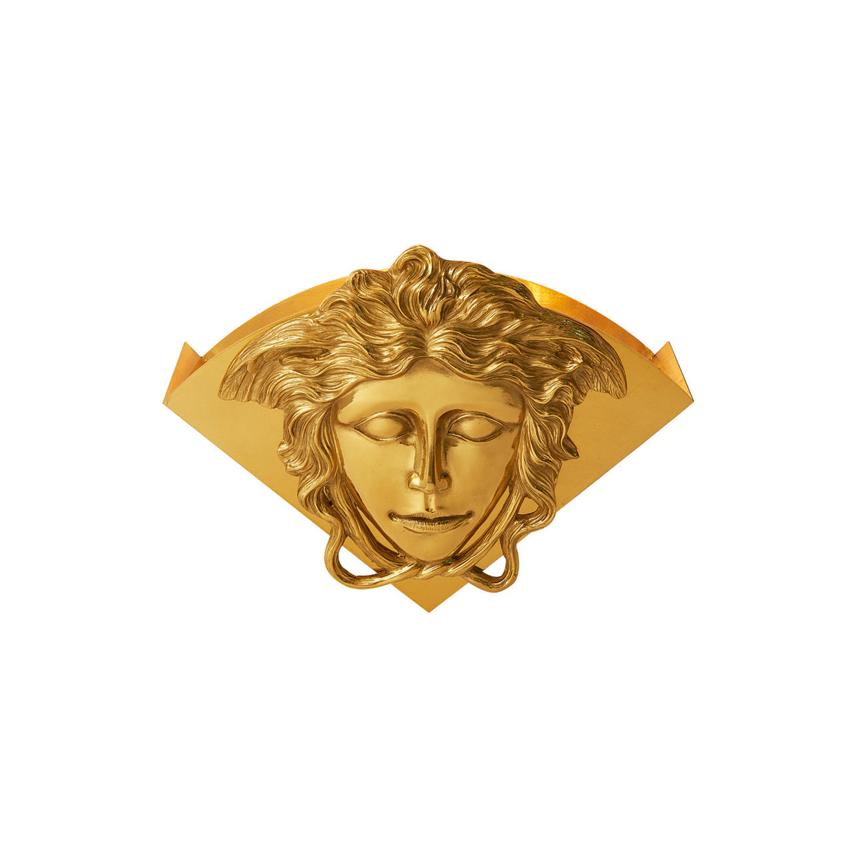 Sphinx Brass Wall Lamp - Polished Brass Wall Sconce | Modern Architectural Accent Light