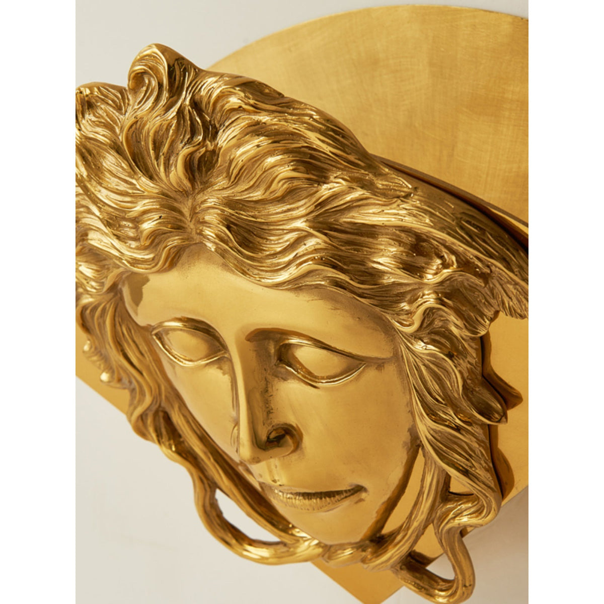 Sphinx Brass Wall Lamp - Polished Brass Wall Sconce | Modern Architectural Accent Light