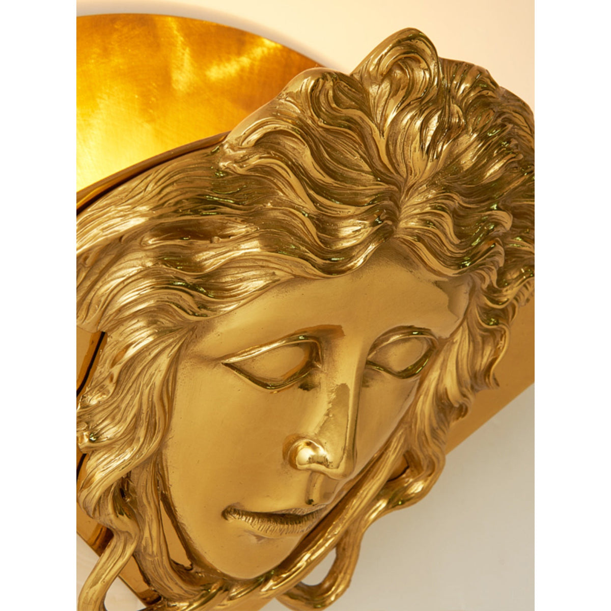 Sphinx Brass Wall Lamp - Polished Brass Wall Sconce | Modern Architectural Accent Light