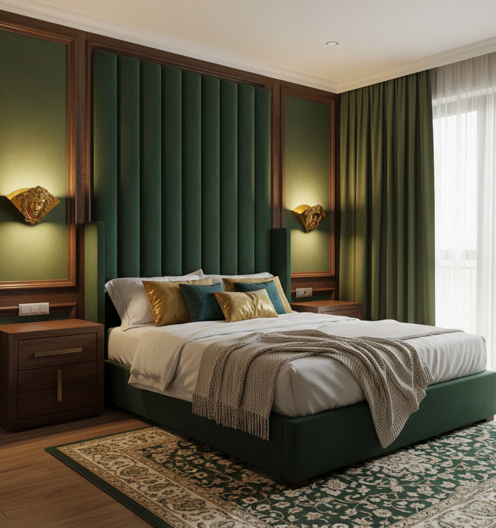 Sphinx Brass Wall Lamp - Polished Brass Wall Sconce | Modern Architectural Accent Light