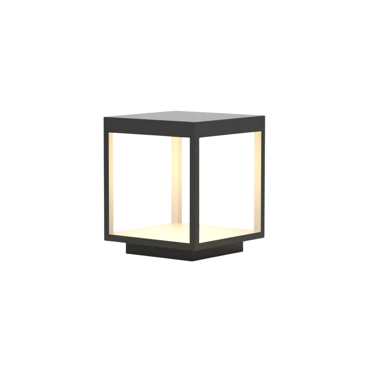 Square Frame Fence Post Outdoor Light - IP65 Stainless Steel Post Cap Light | Modern Outdoor Landscape Pillar Light