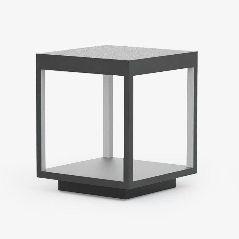 Square Frame Fence Post Outdoor Light - IP65 Stainless Steel Post Cap Light | Modern Outdoor Landscape Pillar Light