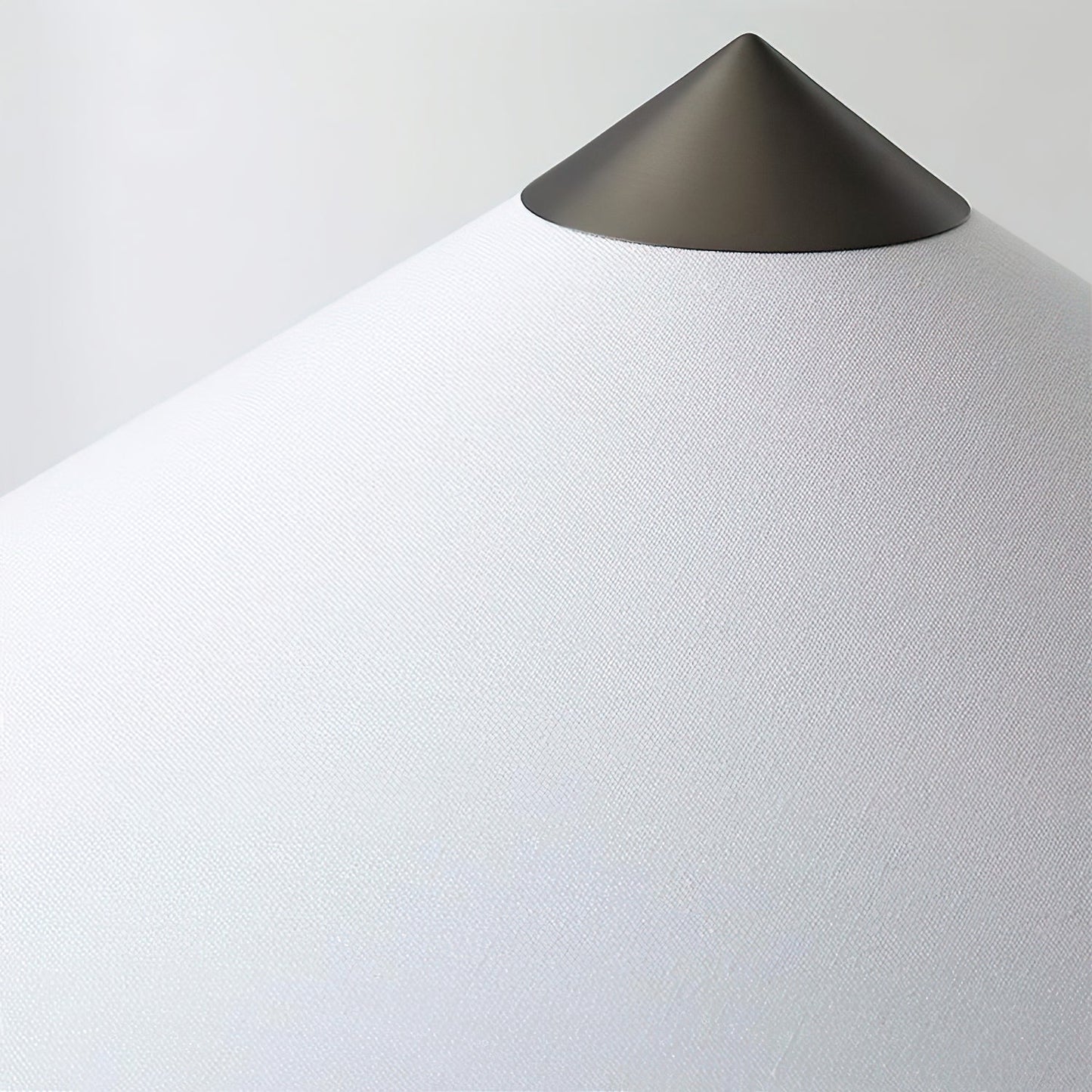 Staccato Floor Lamp - Twin Pillar Gold & White Linen Standing Lamp | Modern Slim Floor Light